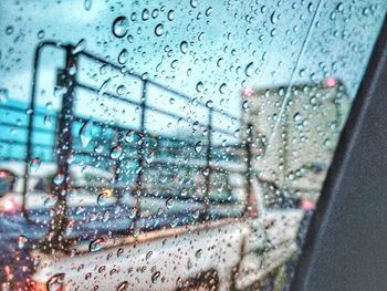 Raindrops on glass window