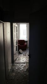 Interior of abandoned house