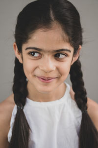 Portrait of a smiling young woman