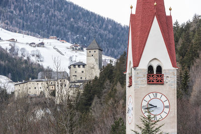 Tures castle, manor and bell tower. italy