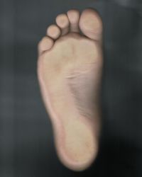 Close-up of human feet