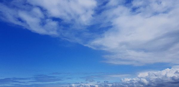 Low angle view of clouds in sky