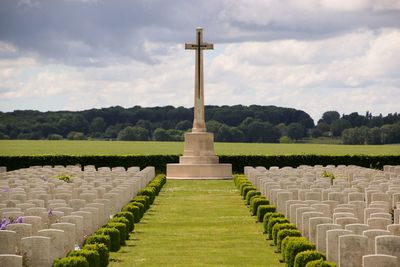 View of temple against sky