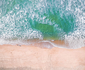 Close-up of sand on beach