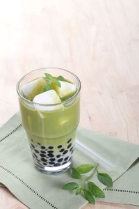 Close-up of drink on table