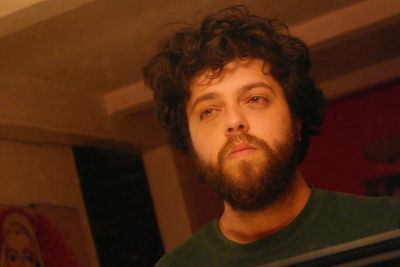 Close-up portrait of man