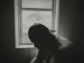 Close-up of woman against sky
