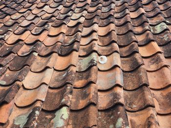 Full frame shot of roof tiles