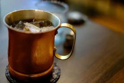 Close-up of coffee cup