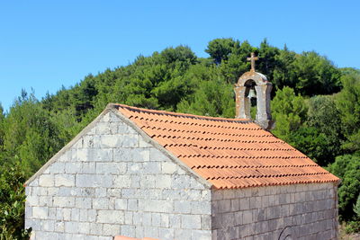 Church against clear sky