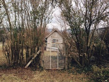 Built structure with trees in background