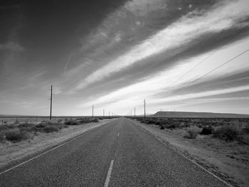 Road against sky