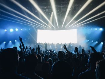 Crowd at music concert