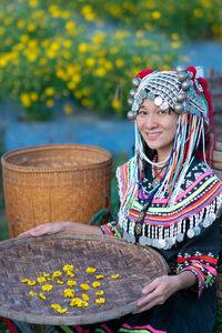 Portrait of a smiling young woman