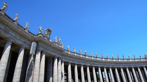 Low angle view of saint peter's square