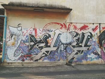 Graffiti on wall