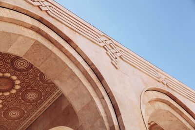 Architectural detail of mosque hassan ii
