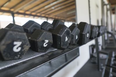 Close-up of machine part