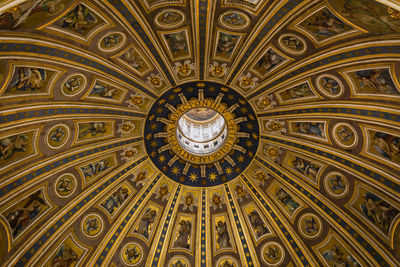 Low angle view of ceiling of building