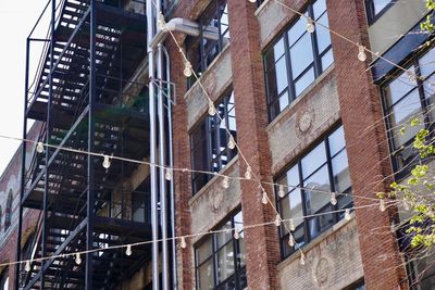 Low angle view of buildings in city