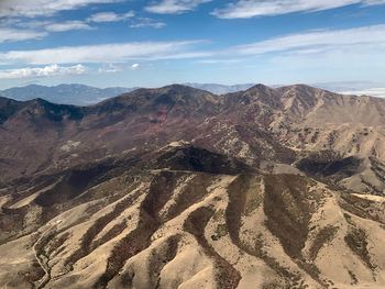 Scenic view of desert against sky