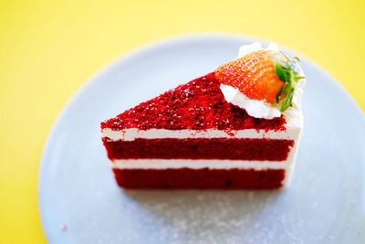 Close-up of cake on plate