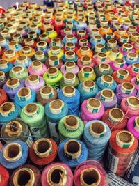 Full frame shot of colorful market stall