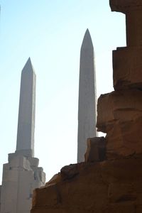 Low angle view of historical building against sky