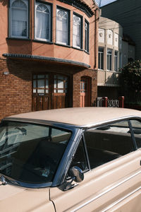 Cars on street in city