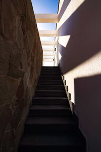 Low angle view of staircase in building