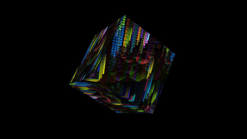 black background