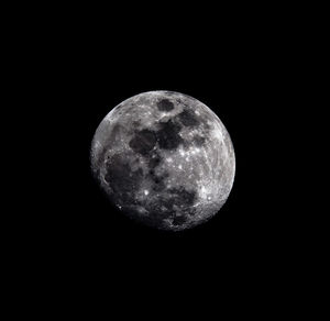 Low angle view of moon