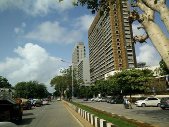 View of city street