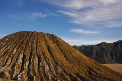 Scenic view of arid landscape against sky