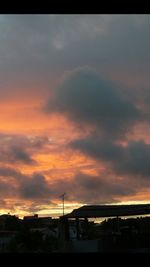 Cloudy sky at sunset