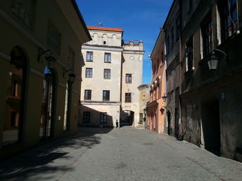 Street amidst buildings in city