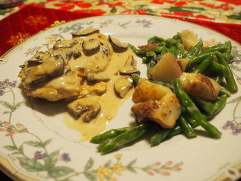 Close-up of food on plate