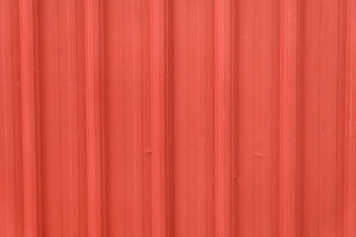 Full frame shot of red wall