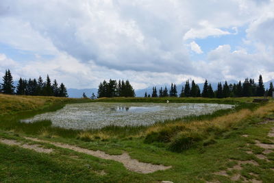 Panoramic view of the landscape against the sky