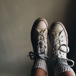 Close-up of sneakers