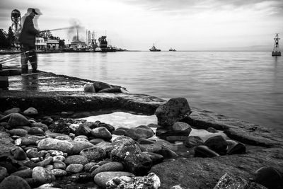 Scenic view of sea against sky