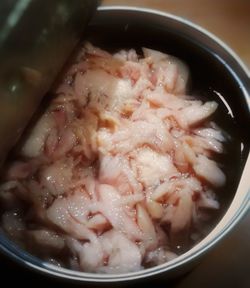 Close-up of soup in bowl