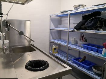 View of shoes at home