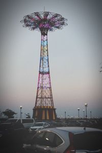 Low angle view of eiffel tower