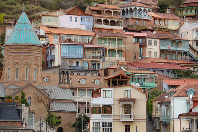 Low angle view of residential buildings