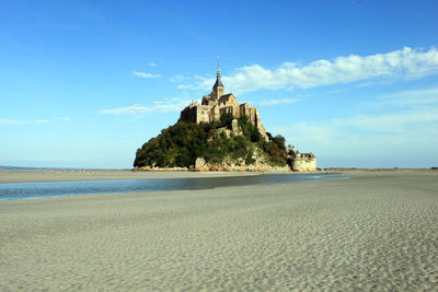 View of cathedral on beach