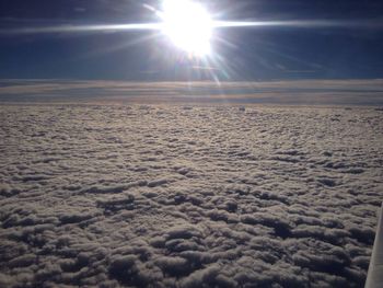 Scenic view of snow against sky