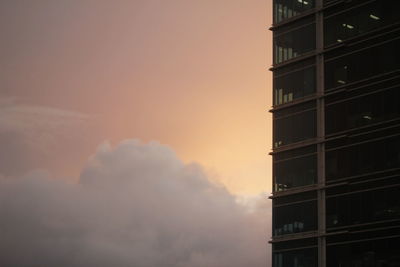 View of sky at sunset