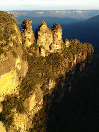 View of rock formations