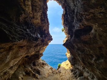 Rock formations on mountain